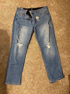 LuLaRoe Women’s Distressed Blue Boyfriend Jeans